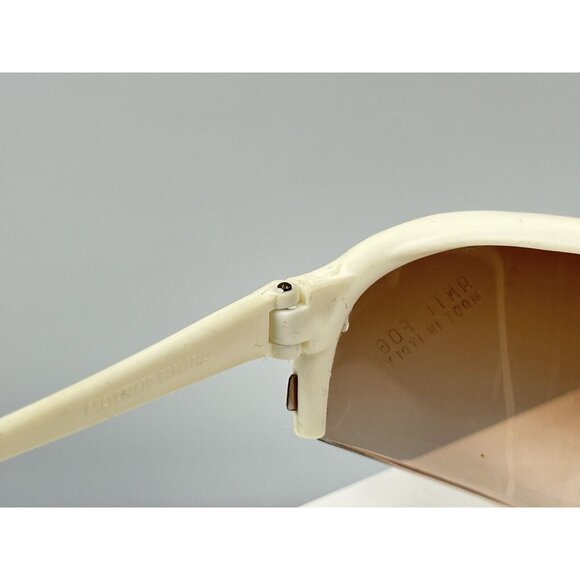 Vintage Brevettato Baruffaldi Wrap Sunglasses Ivory Frames Anti Fog Italy (L) - Picture 10 of 11